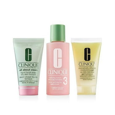 Clinique Skincare Travel Value Set for Combination Oily Skin Type, Unboxed