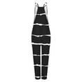 thumbnail image 5 of Wycnly Jumpsuits for Women Loose Wide Leg Spaghetti Strap Jumpsuits Overalls with Pocket Summer Fashion Floral Print V-Neck Sleeveless Long Rompers Black m, 5 of 6