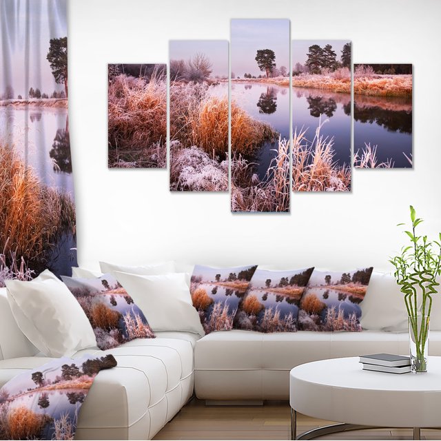 Panorama d'Aube d'Automne Féerique - Oeuvre Murale Imprimée Paysage