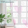 thumbnail image 4 of Yayeee Window Curtains Light Filtering 63"x42" Grommet Panel Pair Home Living Room Decor, Geometric Love, 4 of 7