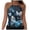 Sky Blue, variant on idosla Womens Swim Tankini Tops High Neck Bathing Suit Slim Fit Swim Tops UPF 50 Tummy Control Swimsuits No Bottom (Light Pink, S)