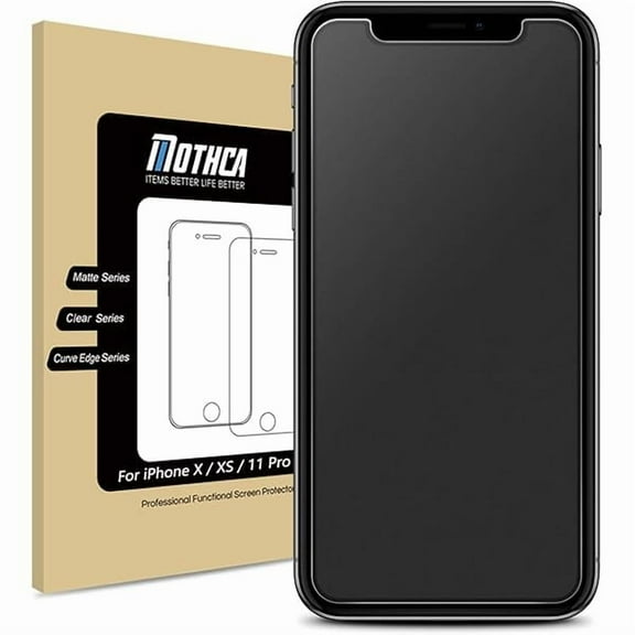 Matte Glass Screen Protector Compatible with iPhone XS/X/11 Pro Anti-Glare & Anti-Fingerprint Tempered Glass Film Case Friendly 3D Touch Bubble Free