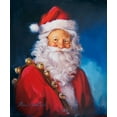 thumbnail image 2 of Comish, Susan 15x17 Gold Ornate Wood Framed with Double Matting Museum Art Print Titled - Santa Portrait, 2 of 4