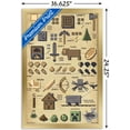 thumbnail image 3 of Minecraft - Pictographic Wall Poster, 14.725" x 22.375", Framed, 3 of 3