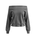 thumbnail image 6 of Dpjklzsn Women's Off Shoulder Long Sleeve Active Top, Easy Fit Athletic Shirt for Workout, Yoga and Casual Wear, 6 of 6