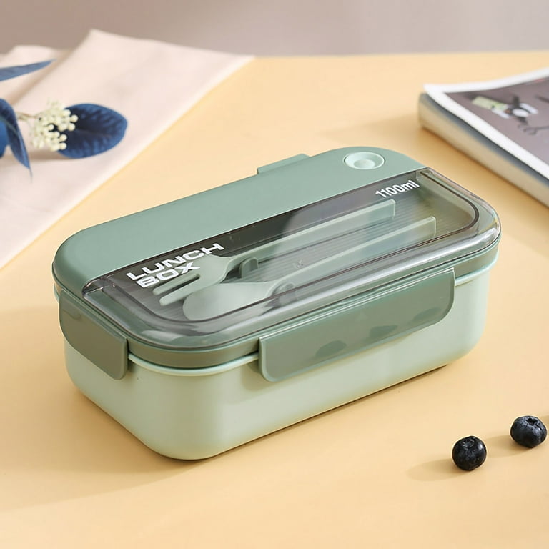 Noarlalf Kitchen Gadgets Bento Lunch Box Reusable 2 Compartment