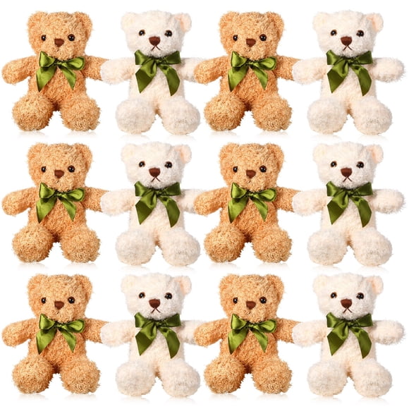 Peluche Hyden Bear de 25 cm, paquete de 12 unidades para regalos de Navidad