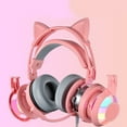 thumbnail image 3 of Écouteurs Oreilles de Chat, Réduction de Bruit Mignons Amovibles Écouteurs de Jeu pour PC, 3 of 7