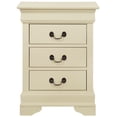 thumbnail image 3 of Nmkwnr 3 Drawer Nightstand with Metal Handle, Beside Table for Living Room, Bedroom, Office, Beige, 3 of 4