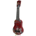 thumbnail image 3 of Ukelele de juguete para niños, mini guitarra de plástico, instrumento musical para niños en edad preescolar, regalo rojo, 3 of 14