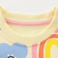 thumbnail image 6 of TOWED22 Girl's Sweatshirt Graphic Cute Preppy Crewneck Sweatshirt Pullover Top Fall,2-3Y, 6 of 9