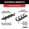 thumbnail image 2 of ARIES 2556045 AdvantEDGE Black Aluminum 75-Inch Truck Running Boards, Select Nissan Titan, 2 of 6