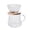 Clear, variant on Fiocias PETSOLA Pour Over Coffee Dripper Coffee Pot Set Coffee Server Coffee Maker 600ML