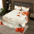 thumbnail image 2 of Fall Twin Quilt Set Watercolor Ink Painting Coverlet Set,Japanese Style Bedspread Set,Hand Drawn Mountain Print Quilted Coverlet for Woman Men Bedroom, 2 of 5