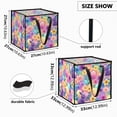 thumbnail image 4 of Collapsible Storage Basket Laundry Hamper Portable Organizer Bin For Home Storage Easter Pattern, 4 of 7