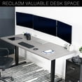 thumbnail image 2 of VIVO Premium Telescoping Triple Monitor Wall Mount for 3 Screens up to 22 lbs, 2 of 8