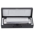 thumbnail image 3 of Yazoeia 10‑Hole Harmonica Blues B Key Harp Wind Musical Instrument Beginner Practice AM‑20DBlack YQ320-6481, 3 of 13