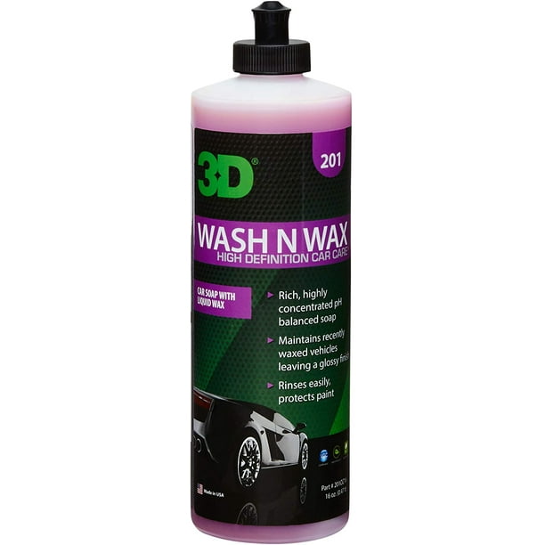 3D Wash N Wax 16 oz. Concentrated AllInOne Car Wash & Wax