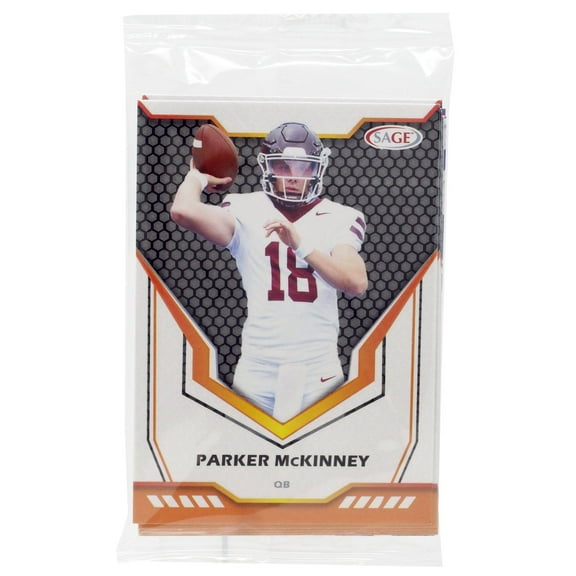 NFL 2024 Hit Premier Draft Football Complete Trading Card MEGA Box Pack