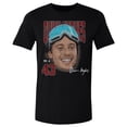 thumbnail image 2 of Men's 500 Level Quinn Hughes Black US Men's Hockey Goggles T-Shirt, 2 of 3