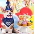 thumbnail image 4 of Methold Conjunto de decoración para fiesta de celebración de cumpleaños de perro, decoración para fiesta de cumpleaños de amigo peludo, Suministros para perros, 4 of 6
