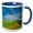 Blue/White, variant on 3drose, Usa, Washington, Walla Walla. Vineyard - Us48 Rdu0155 - Richard Duval, 11oz Two-tone Red Mug