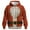 Color7, variant on Rebaike Unisex Santa Claus Hoodie Christmas Costume Santa Belt Print Pullover Sweatshirt