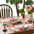 thumbnail image 4 of Sm:)e Arrow Love Heart Valentine's Day Placemats Set of 4, 12 x 18 Inch, 4 of 7