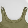 thumbnail image 6 of Trendy Queen Women's Tank Tops Double Lined Crop Sleeveless Going Out Camisole Women's Soft Stretch Tank Tops with Double Lined Construction Green XL, 6 of 7