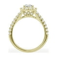 thumbnail image 5 of Unique Moments 1.50 ct Lab-Grown Pear Split Shank Halo Diamond Engagement Ring 14K Yellow Gold, 5 of 6