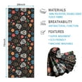 thumbnail image 2 of Black Flower Skull Pattern Hot Yoga Mat Towel Non Slip for Hot Yoga - Quick-Drying Yoga Mat Cover with 4 Corner Pockets with Travel Bag - Hot Yoga Towel Non Slip Grip Moisture Wicking Sweat 70"x26", 2 of 6