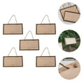 thumbnail image 3 of BASIOUS 5pcs Wood Plaque Unfinished Blank Wood Hanging Wood Sign Cafe Decoration, 3 of 8