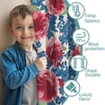 thumbnail image 3 of Blackout Kids Curtains,Pioneer Flower Floral Print Pattern Childrens Insulated Curtains Set Of 2,Bedroom Essentials,Toddler Room Decor 42"x84", 3 of 5
