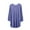 Blue, variant on lmcalzta Plus Size Womens Summer Pajama Tops 3/4 Sleeve Loose Tshirts Loungewear Soft Comfy Sleep T-Shirts