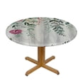 thumbnail image 3 of BCIIG Floral Design Round Table Cover Stain Resistant Washable Indoor Outdoor Tablecloth Kitchen Dining Wedding Parties Waterproof Resistant Fabric 100% Polyester 31-35, 3 of 8
