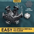 thumbnail image 3 of Cabezales De Repuesto VRMETA Plata Cuchillas Afiladas Para Afeitadora Rotativa Eléctrica 7 Cabezas, 3 of 7