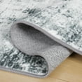 thumbnail image 2 of Cydiria Modern Abstract Fuzzy Faux Wool Area Rug, 5' x 8', Gray, 2 of 8