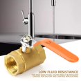 thumbnail image 4 of DN20 3or4"BSP Brass Thread Ball Valve, Brass Body for Long Service Life, Sturdy and , Fast Open and Close, Minimal  ,1pc, for Water Oil Gas, Ideal for Shutoff and Control, 4 of 7