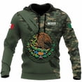 thumbnail image 2 of Sudadera con capucha con estampado 3D de la bandera de México para hombre, sudadera informal de camuflaje, sudadera con capucha de gran tamaño para hombre y mujer, ropa deportiva para hombre, 2 of 5