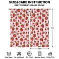 thumbnail image 2 of Kawaii Strawberry Fruit Kitchen Curtains 2 Panels 42x84 Inch Fresh Summer Berry Sweet Rod Pocket Semi-Sheer Cafe Curtains, 2 of 2