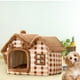 thumbnail image 5 of Casa de perro Comft con cojín lavable, cama de Gato para invierno, cálida, plegable, semicerrada, transpirable, hogar acogedor, nido, cueva,, 5 of 7