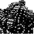 thumbnail image 1 of LAICAIW Dice Set,100PCS Bulk Game Dices for Tensies Dice Game,Board Game,Math Game Party Favor, 16mm 6-Sided Round Corner (Black), 1 of 7