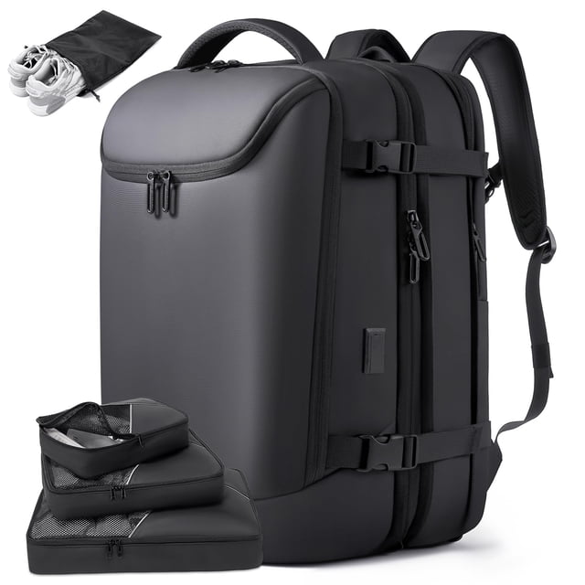 Mochila de viaje TANGCORLE 50L Carry on con 3 cubos de embalaje