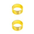 thumbnail image 3 of bedienty Knitting Rings Finger for Protection Thimble Adjustable Sewing Loop Specially-designed Crochet Tools for Home Yarn Crafts Thicken Fu Gold Ring 2Set, 3 of 6