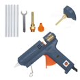 thumbnail image 1 of Pistolet à Colle Thermofusible 150W à Température Réglable, Pistolet à Colle Chaude pour Bâtons de Colle 11 mm, Outil à Main de Réparation Bricolage pour la Maison, Pistolet à Colle, Chauffage Rapide, 1 of 7