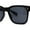 All Black, variant on Hipster Retro Vintage Style Fashion Rectangle Horn Rim Sunglasses All Black