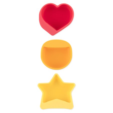 Bumkins Baby & Toddler Little Dippers 3-Pack Silicone Dipping Cups for Dish and Plate 6 Mos+ (Tutti-Frutti)