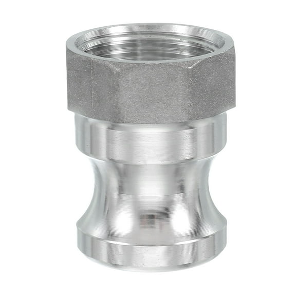 Uxcell 1 Pcs 1" Part A Female Adapter x Female Thread Cam Groove Hose Fittings Silver