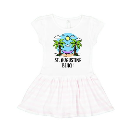 

Inktastic Summer Vacation in St Augustine Beach Gift Toddler Girl Dress