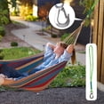 thumbnail image 6 of Swing Suspension Strap with Heavy Duty Stainless Steel Hook Hanging Chair Connection Ropes for Outdoor Hammocks Chair and Trees Hang Kit (Green 1PCS), 6 of 14